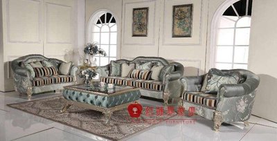 [紅蘋果傢俱] HM-2087 新古典系列 歐式 沙發 法式 絨布沙發 奢華 沙發組