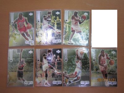 網拍讀賣~99/00~Michael Jordan~超級球星~籃球之神~喬丹~BLACK DIAMOND~普特卡~共7張