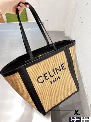【熱賣精選】  Celine 帆布包 購物袋 肩背包 棕色背包 大包 2830cm 禮物 獨家實拍明星同款