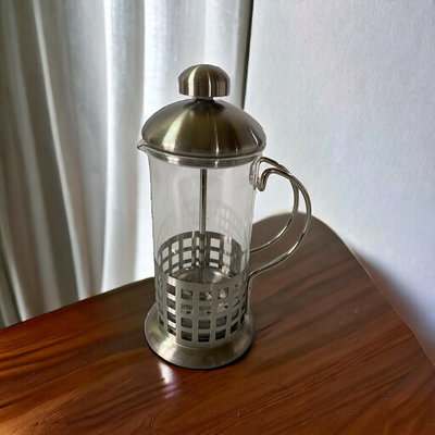 ✨愛鴨咖啡✨耐熱玻璃 法式濾壓壺 350ml 奶泡壺 泡茶壺