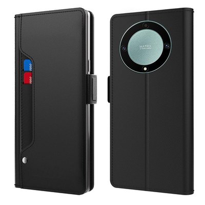 +io好物/Honor Magic5 Lite隱形支架手機殼榮耀X9a磁吸插卡鏡子保護套/效率出貨