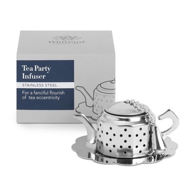現貨/英國Whittard茶派對造型濾茶器/不鏽鋼濾茶器/茶壺造型濾茶器/茶葉過濾器/泡茶過濾/泡茶器/濾茶器/擺飾裝飾
