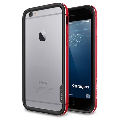 SGP SPIGEN iPhone 6 (4.7) Neo Hybrid EX Metal 金屬經典超薄邊框 紅