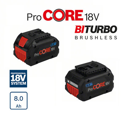 【含稅】BOSCH博世 ProCORE 高密度鋰電池 18V 8.0AH 8A 高容量 高效能 時間持久 提高效率