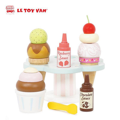 英國LE TOY VAN卡羅 冰淇淋 馬卡龍 冰棍 蛋糕過家家玩具兒童