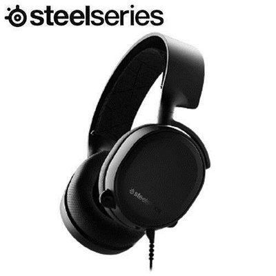 促銷打折 SteelSeries賽睿 Arctis 3 Black 有線電競耳機麥克風-黑色