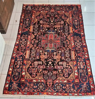 【卡卡頌  歐洲古董】伊朗製 手工老件  艷麗  美麗圖騰  波斯 羊毛  地毯  R13 ✬