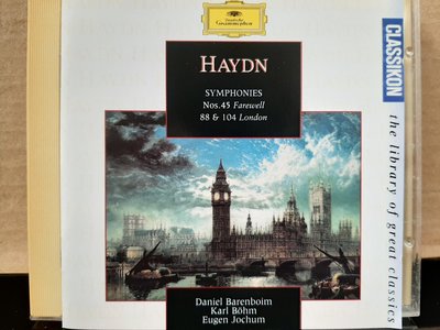 Barenboim,Bohm,Jochum,Haydn:Sym No.45、88、104，巴倫波因，貝姆，約夫姆等指揮演繹海頓:第45、88、104號交響曲。