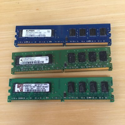 二手ELPIDA/奇夢達/Kingston 金士頓 DDR2 2GB PC2 6400U 桌上型電腦記憶體/桌機記憶體