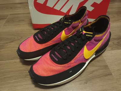 1 紫黑黃配色慢跑鞋 Nike Waffle One 平民版Sacai 西瓜 us12 30cm 全新正品公司貨