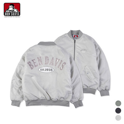 【Brand T】BEN DAVIS LETTERED MA-1 刺繡 字母 LOGO 防風 夾克 外套 3色