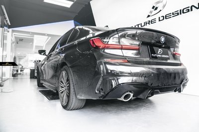 【政銓企業有限公司】BMW G20 G21 MPerformance 款 高品質 亮黑 後下巴 兩件式 原廠材質 現貨