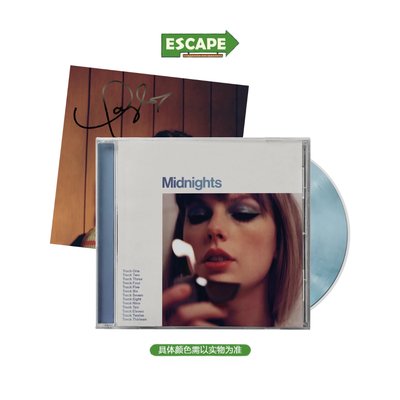 現貨｜簽名照 CD｜Taylor Swift - Midnights 藍月 CD 簽名