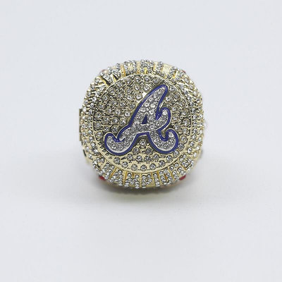 2021 亞特蘭大勇士MLB冠軍戒指 吸式翻蓋設計