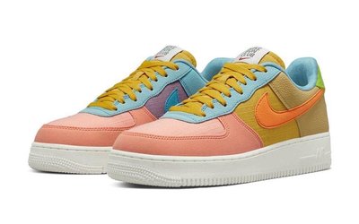 【NIKE 耐吉】Nike Air Force 1 LV8 Next Nature 大童鞋款 粉紅/紫/黃/藍 DM0984-700 尺寸:US4.5~5Y