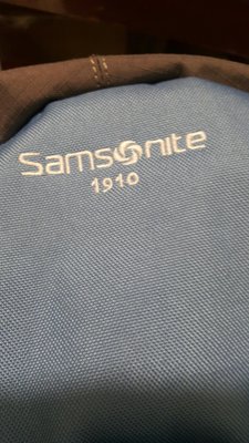 美國大品牌，新秀麗Samsonire1910雙肩背包電腦包旅行包皆可用灰藍色系，全新品,