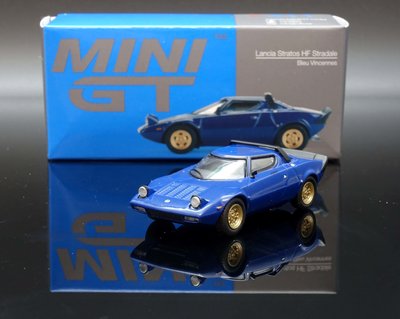 【MASH】現貨特價 Mini GT 1/64 Lancia Stratos HF Stradale Blue #411