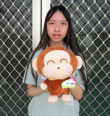 淘氣猴 猴子 娃娃 玩偶 正版三麗鷗 淘氣猴~12吋~猴子娃娃 淘氣猴玩偶~生日禮物 情人禮物~全省配送