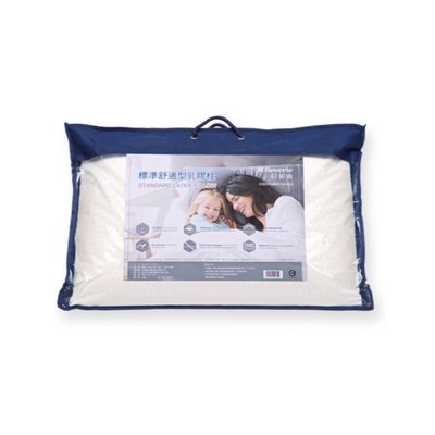 美國 Reverie 標準舒適乳膠枕 (歐式斜邊) 65 x 40 x 14 公分 通過SGS抗螨抗菌 蜂巢式氣孔透氣