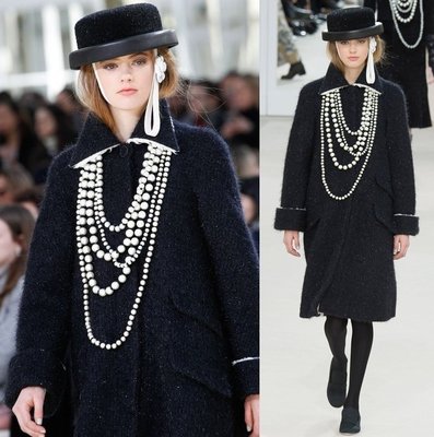 Chanel ❤️ 走秀款 羊毛 大衣 外套 - 無珍珠項鍊