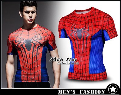 【Men Star】免運費 復仇者聯盟3 蜘蛛人 蜘蛛裝備服 avengers3 U領T桖 媲美 LEVIS CACO