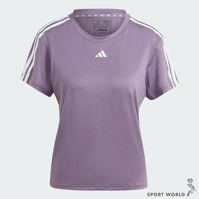 Adidas 女裝 短袖上衣 排汗 紫【運動世界】HZ5692