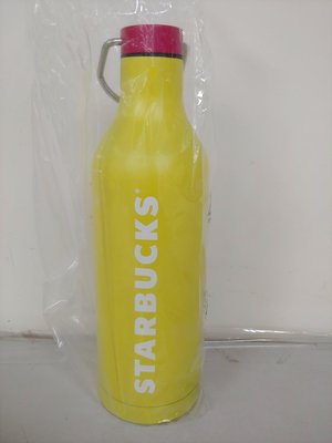 星巴克黃色不鏽鋼水瓶