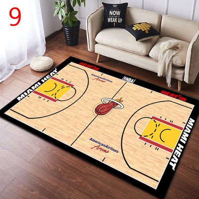 籃球地毯NBA個性創意長方形定制地墊客廳沙發茶几臥室床邊寢室