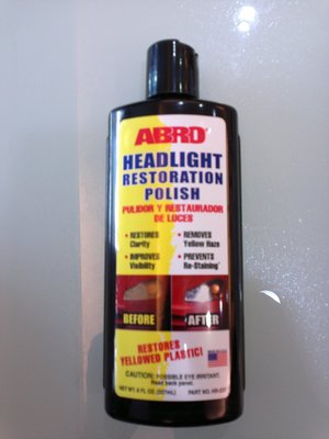 ㊣TIN汽車配件㊣美國進口ABRO 大燈燈殼鏡面處理劑.研磨劑(大燈還原處理劑.大燈研磨劑.防止老化變黃) 大燈還原劑