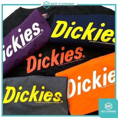 DOT 聚點 DICKIES TEE 大LOGO 小寫 短T 黑橘 紫 深藍 深灰 亮橘 基本款 韓國公司貨 夏日新款