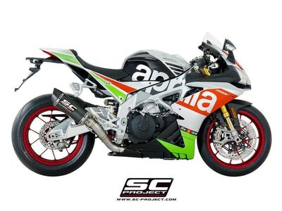 DNS部品 SC PROJECT 鈦合金 碳纖維 尾段排氣管 APRILIA RSV 4 RR RF (RACING版)