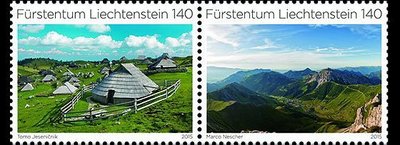 2015年列支敦士登與斯洛維尼亞合發郵票