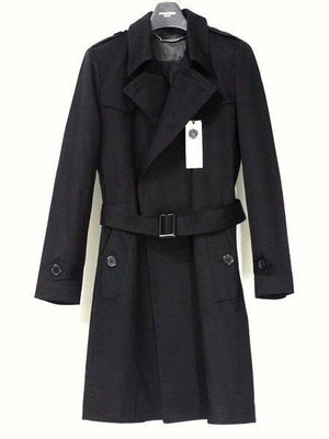 【日本連線】日本人氣品牌DEAREST&CO 頂級英倫窄版純黑時尚短大衣