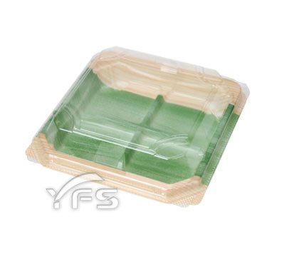 APW-4-2對折盒(木目葉) (甜點/蛋糕/麵包/麻糬/壽司/生鮮蔬果/生魚片)