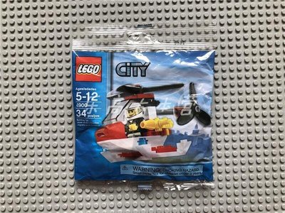 眾誠優品 樂高大本營 LEGO 4900 城市City系列 消防直升飛機 稀有特價ZC1847