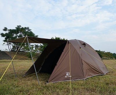 【露營帳篷 300】DJ-222 德晉可可棕露營帳篷300型【安安大賣場】