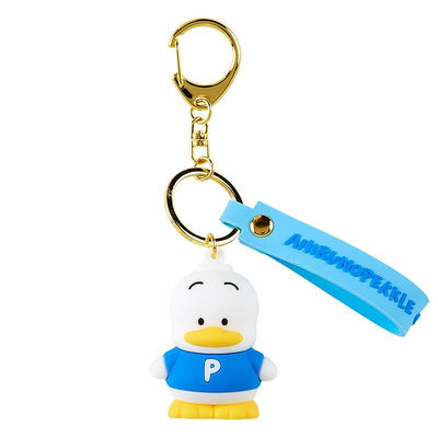 【唯愛日本】4550337182499 貝克鴨 鴨子 嬰兒 立體 3D 矽膠 造型 鑰匙圈  吊飾 掛飾 J13