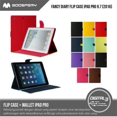Mercury Goospery Fancy Diary Case Ipad Pro 9.7 2016 翻蓋-極巧