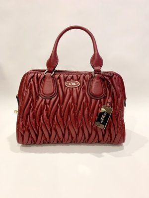 Coach 波士頓包 紅色包包 經典款 流行時尚包 斜背包 側背包 手提包 專櫃品牌包 名牌精品包 國際精品包