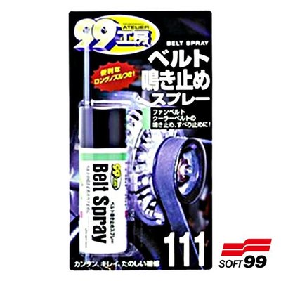 樂速達汽車精品【L312】日本精品 SOFT99 皮帶油 消除汽車風扇皮帶及冷氣皮帶聲響或滑動的噴劑