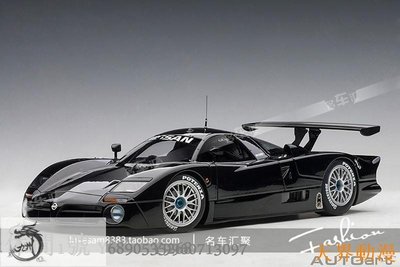 奧拓 1:18 AUTOart 尼桑 R390 GT1 1998 勒芒賽車 黑 汽車模型半米潮殼直購