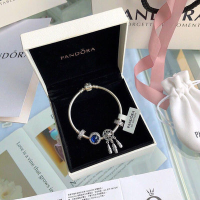 【現貨精選】專櫃正品 Pandora 手鏈套裝925純銀佳期如夢海洋之心手鐲女情侶禮物