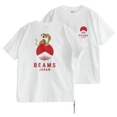 【現貨】BEAMS JAPAN 22SS PRINT TEE虎年新春限定款紅繩短袖T恤