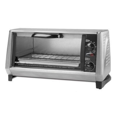 美國 Black&amp;decker TRO965不鏽鋼烤箱,可烤 披薩/雞/麵包,1200瓦,附抽取式烤盤.無網架