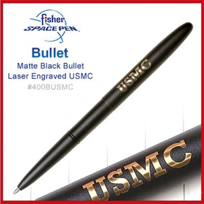 Fisher Space Pen (黑殼_USMC LOGO)太空筆~400BUSMC【AH02160】99愛買