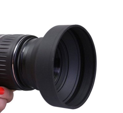 奧林巴斯E-PL6 EPL5 EPL7 EM10微單相機遮光罩40-150mm長焦鏡頭58MM三段式遮光罩