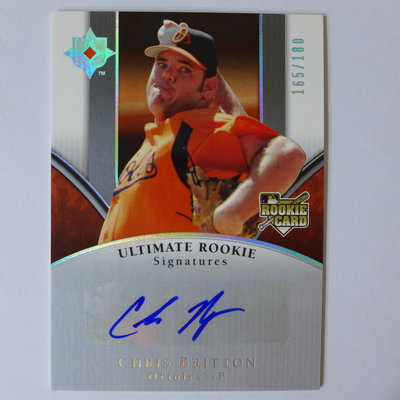~ Chris Britton ~RC/MLB球星/克里斯·布里頓 2006年.限量180張.新人親筆簽名卡