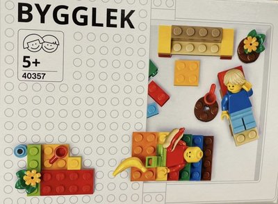 全新正品 IKEA x LEGO 樂高 聯名 BYGGLEK 樂高積木零件 人偶 背景 限定 40357