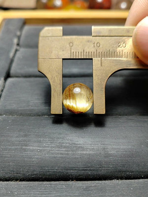 鈦晶珠徑11.8mm，重2.33g，純天然鈦晶珠子散珠單616 水晶 擺件 原石【楚風漢韻】