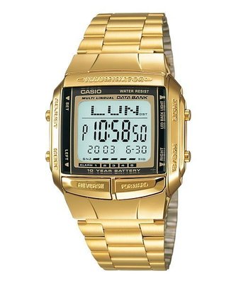 【 幸福媽咪 】CASIO 卡西歐 公司貨 復古潮流金電子錶 DB-360G-9A